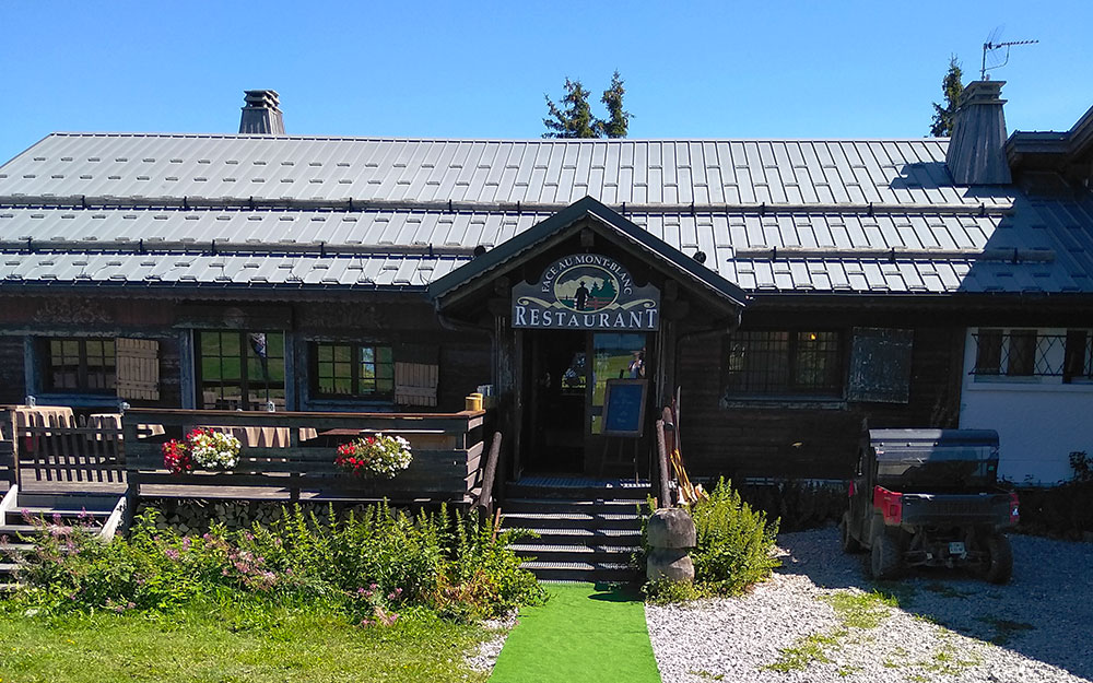 Ресторан Face au Mont Blanc на курорте Межев